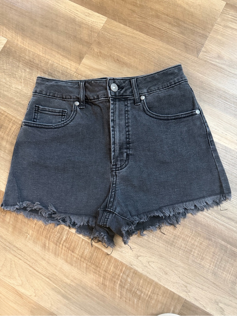 Rewash Brand High Rise Black Denim Cutoff Shorts – Size 3/26
